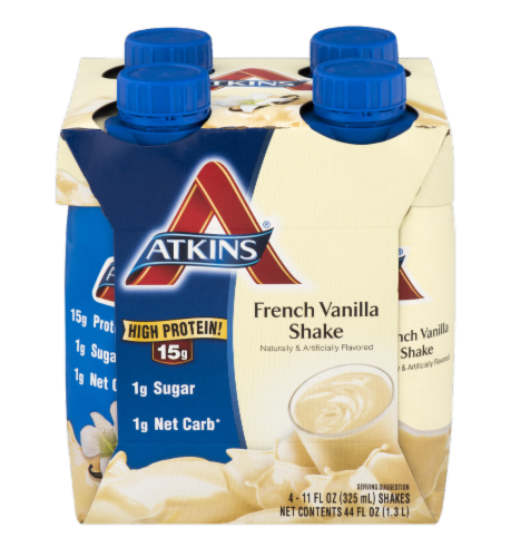Atkins Advantage Vanilla Shakes Perspective: front