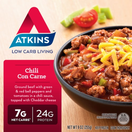 Atkins™ Chili Con Carne Frozen Meal Perspective: front
