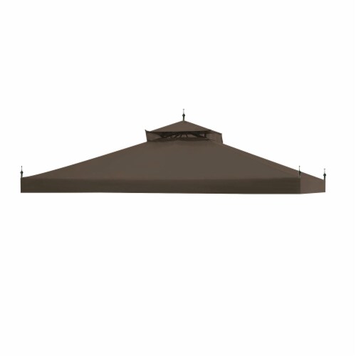 11.8 x9.8 Canopy Top Replacement Beige for 2 Tier Sunjoy L GZ288PST 4D Gazebo Cover 1 Dillons Food Stores
