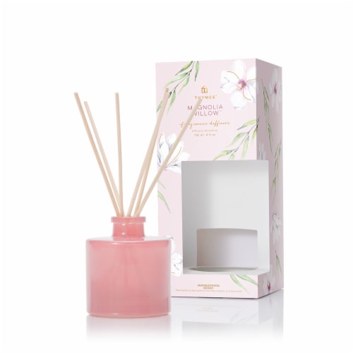 Thymes Magnolia Willow Reed Diffuser Perspective: front