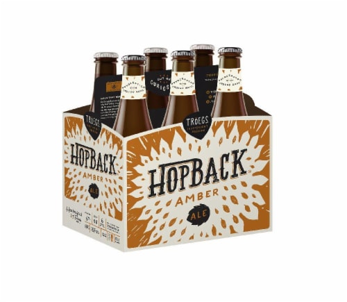 Troegs Hopback Amber Ale 6 Pack Perspective: front