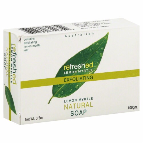 Refreshed Lemon Myrtle Exfoliating Soap Perspective: front
