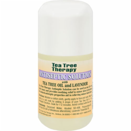 Tea Tree Therapy  Antiseptic Solution Tea Tree Oil and Lavender Perspective: front