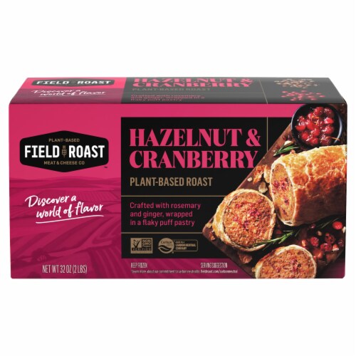 Field Roast Hazelnut and Cranberry Plant Based Roast Perspective: front