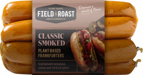 Field Roast Classic Smoked Plant-Based Frankfurters Perspective: front