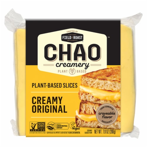 Field Roast Creamy Original Chao Slices Perspective: front