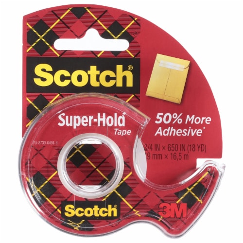 Scotch® Super Hold Tape - Clear, 0.75 in x 18 yd - Baker's