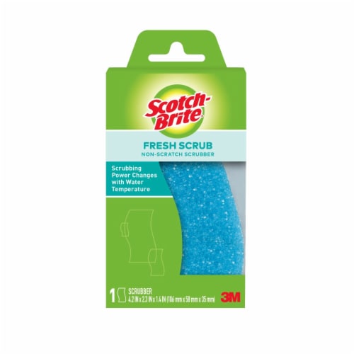 Scotch-Brite™ Fresh Scrub Non-Scratch Scrubber - Blue Perspective: front
