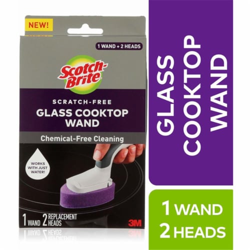 Scotch-Brite Non-Scratch Sponge Wand for Glass Cooktop, 1 ct - Food 4 Less