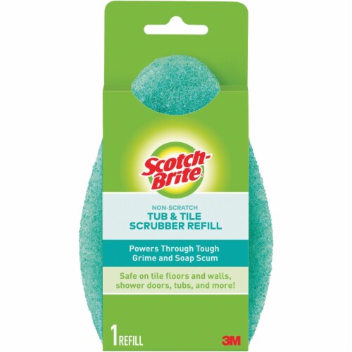 Scotch-Brite® Non-Scratch Tub & Tile Scrubber Refill Perspective: front