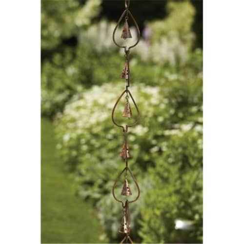 Ancient Graffiti ANCIENTAG87057 Aspen Leaves with Bells Hanging Perspective: front