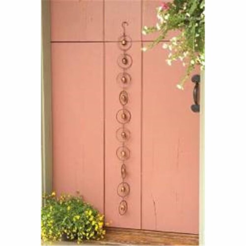 Ancient Graffiti ANCIENTAG87069 Circles With Bells Flamed Hanging Ornaments Perspective: front