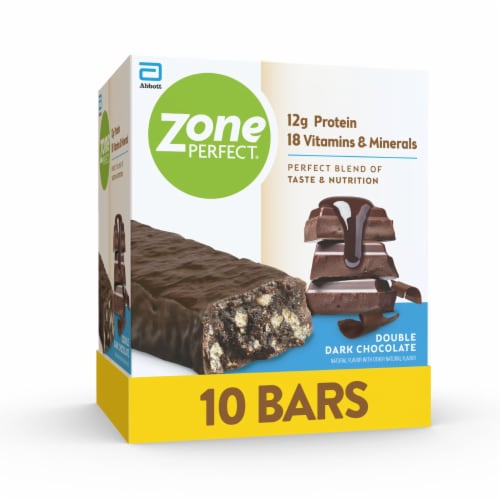ZonePerfect® Double Dark Chocolate Nutrition Bars Perspective: front