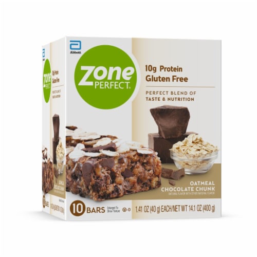 ZonePerfect® Oatmeal Chocolate Chunk Nutrition Bars Perspective: front