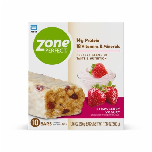 ZonePerfect® Strawberry Yogurt Nutrition Bars Perspective: front