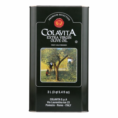 Colavita - Olive Oil Ex-virgin Tin - Case of 4-3 LTR Perspective: front