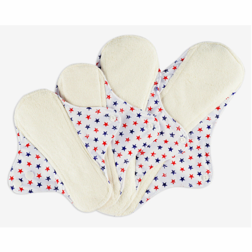 Mora Mona Reusable Waterproof Bamboo Fiber Menstrual Pads Set of 4 sizes S/M/L/XL, S/M/L/XL