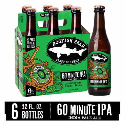Dogfish Head 60 Minute IPA Beer Perspective: front
