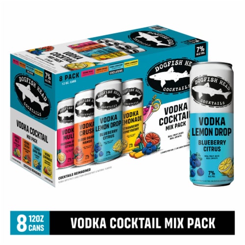 Dogfish Head Vodka Cocktail Mix Pack Perspective: front