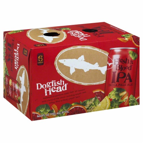 Dogfish Head Flesh & Blood IPA Perspective: front