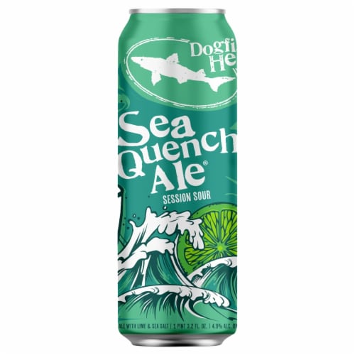 Dogfish Head® Sea Quench Ale Session Sour Beer Single Can Perspective: front
