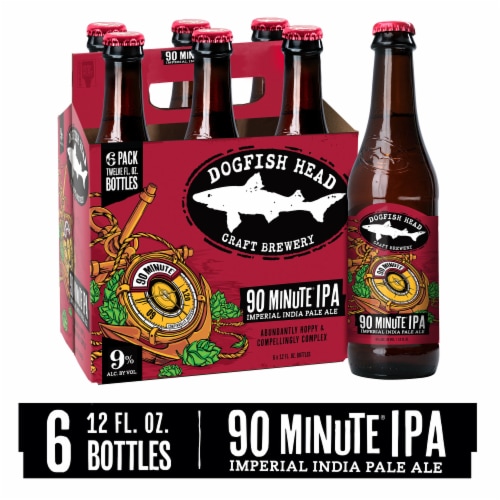 Dogfish Head Beer 90 Minute IPA Perspective: front