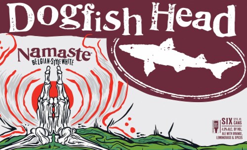 Dogfish Head Namaste Belgian-Style White Ale Perspective: front