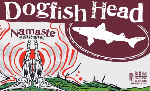 Dogfish Head Namaste Belgian-Style White Ale Perspective: front