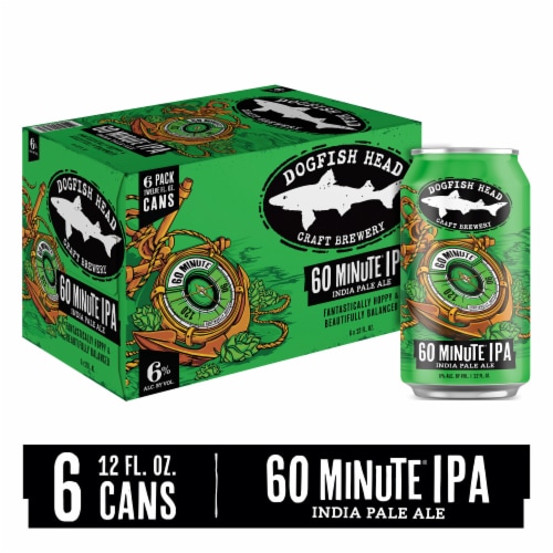 Dogfish Head 60 Minute IPA Beer Perspective: front