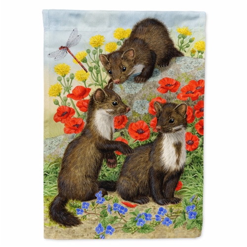 Carolines Treasures ASA2122CHF Stone Martins Beech Marten Flag Canvas House Siz Perspective: front