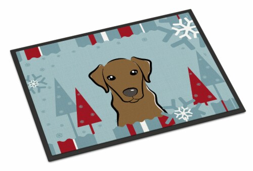 Labrador retriever doormat top