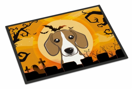 Carolines Treasures BB1797JMAT Halloween Beagle Doormat 24x36