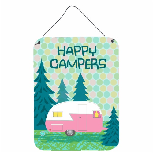 Carolines Treasures  VHA3004DS1216 Happy Campers Glamping Trailer Wall or Door H Perspective: front