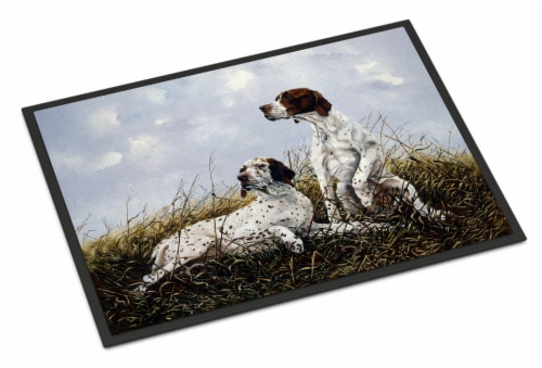 Carolines Treasures HMHE0011JMAT English Pointer by Michael Herring Doormat 24x Perspective: front