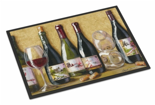 Carolines Treasures  TMTR0271JMAT Wine Du Vin by Malenda Trick Indoor or Outdoor Perspective: front