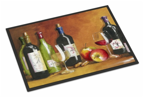 Carolines Treasures TMTR300AJMAT Wine by Malenda Trick Doormat 24x36 Perspective: front