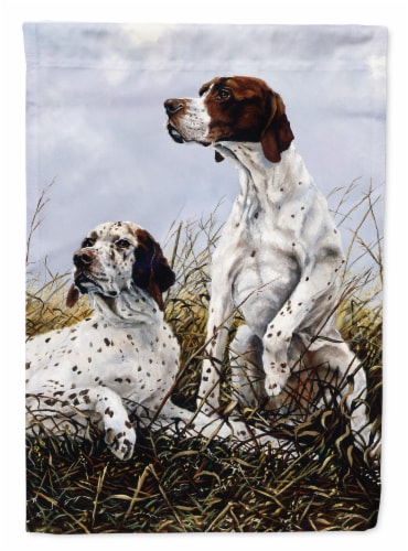 Carolines Treasures HMHE0011CHF English Pointer by Michael Herring Flag Canvas Perspective: front