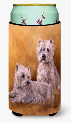 Carolines Treasures  HMHE0201TBC Westies by Michael Herring Tall Boy Hugger Perspective: front