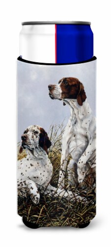 English Pointer by Michael Herring Ultra Hugger for slim cans Perspective: front