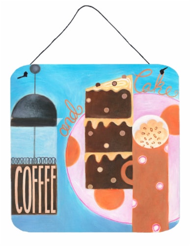Kitchen Collection Coffee and Cake Wall or Door Hanging Prints Perspective: front