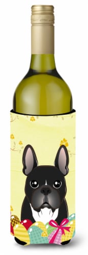 Carolines Treasures  BB1909LITERK French Bulldog Easter Egg Hunt Wine Bottle Hug Perspective: front
