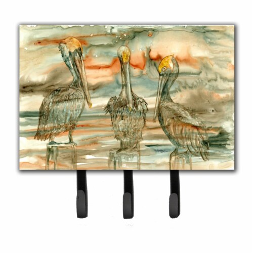 Carolines Treasures 8980TH68 Pelicans on their Perch Abstract Leash or Key Holder Perspective: front