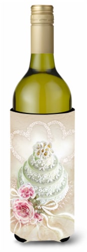 Carolines Treasures  APH3648LITERK Wedding Cake Wine Bottle Hugger Perspective: front