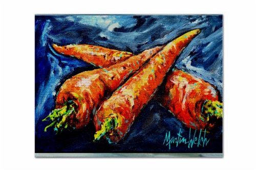 Carolines Treasures MW1230PLMT Carrots Only Three Needed Fabric Placemat Perspective: front