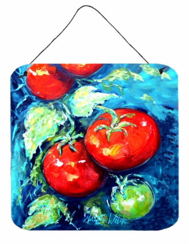 Vegetables - Tomatoes on the vine Wall or Door Hanging Prints Perspective: front
