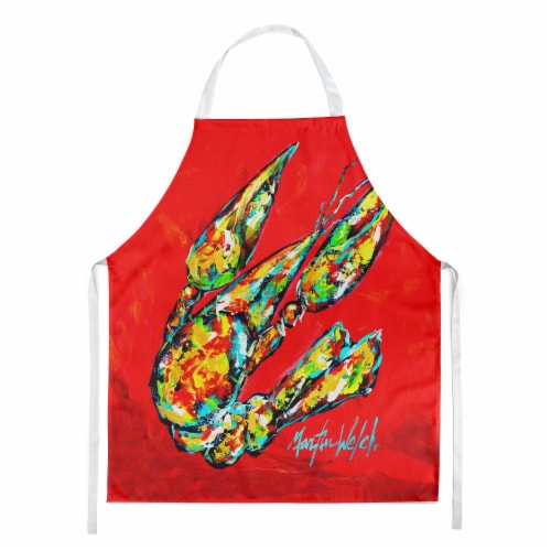 Carolines Treasures MW1248APRON Hot Head #2 Crawfish Apron Perspective: front