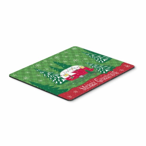 Christmas Vintage Glamping Trailer  Pad, Hot Pad or Trivet, (VHA3018MP) Perspective: front