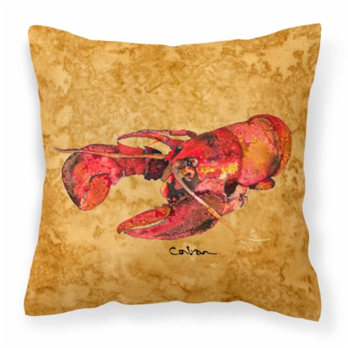Carolines Treasures  8715PW1414 Lobster Fabric Decorative Pillow Perspective: front