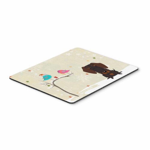 Christmas Presents, Wire Haired Chocolate  Pad,  Multicolor, 7.75x9.25 (BB2601MP) Perspective: front