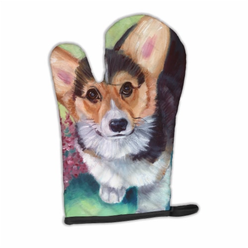 Carolines Treasures 7368OVMT Pembroke Corgi Puppy Oven Mitt Perspective: front